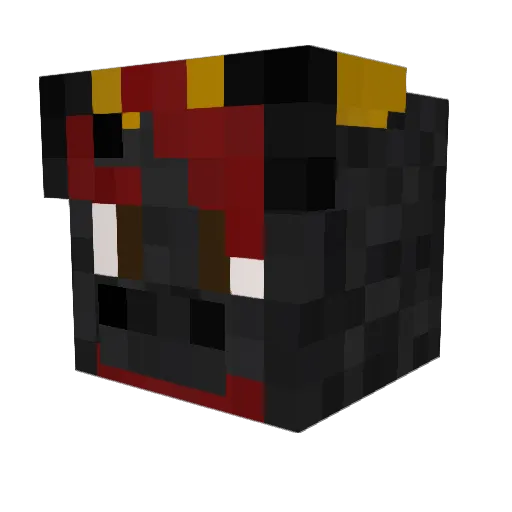 Stryctnine Minecraft avatar head, 3D render
