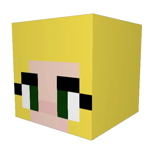 Stryder965 Minecraft avatar head, 3D render
