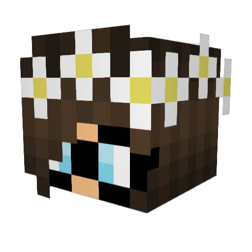 Stryker895 Minecraft avatar head, 3D render