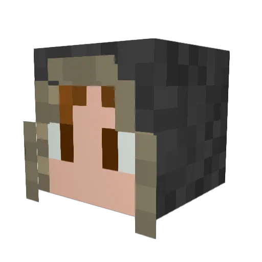 StrykerDelkar Minecraft avatar head, 3D render
