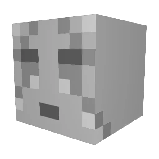 StrykerRH Minecraft avatar head, 3D render