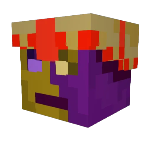 Strykerrrrrrrrrr Minecraft avatar head, 3D render