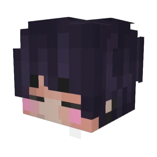 Strykounet Minecraft avatar head, 3D render
