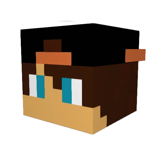 Strykr93 Minecraft avatar head, 3D render