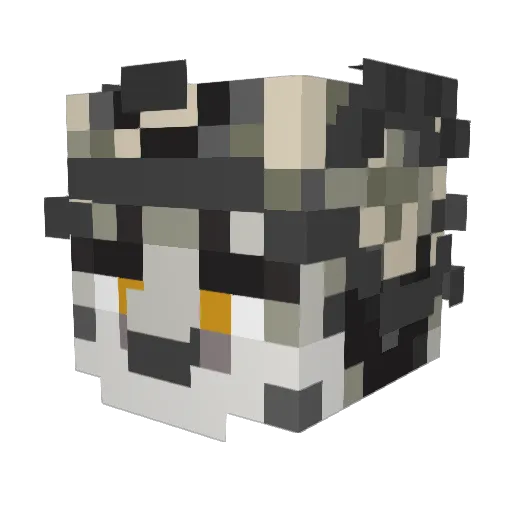 Strype2k19 Minecraft avatar head, 3D render