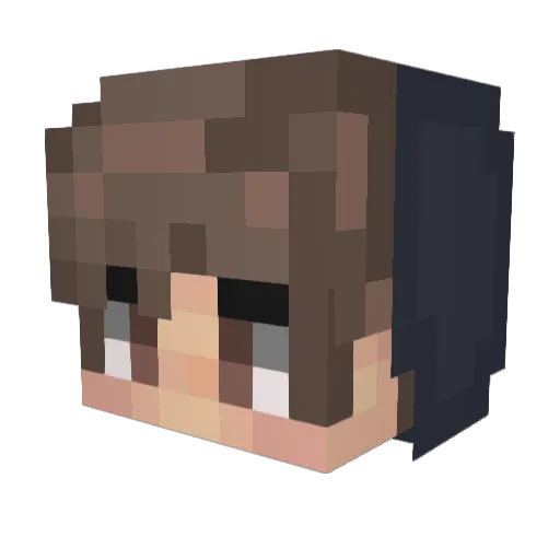 Stryshi Minecraft avatar head, 3D render