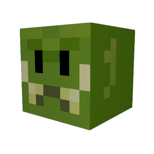 Stryth Minecraft avatar head, 3D render