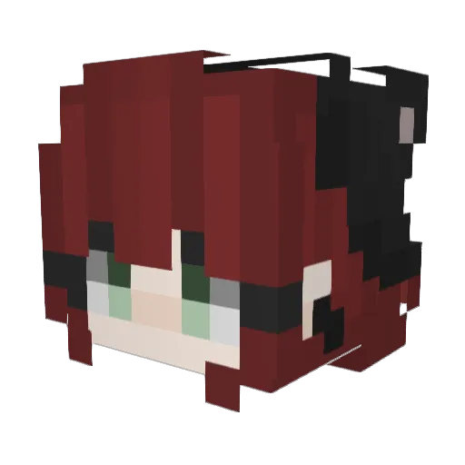 StuStuStuStutter Minecraft avatar head, 3D render