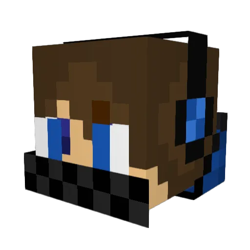 Stubbymonsterr Minecraft avatar head, 3D render