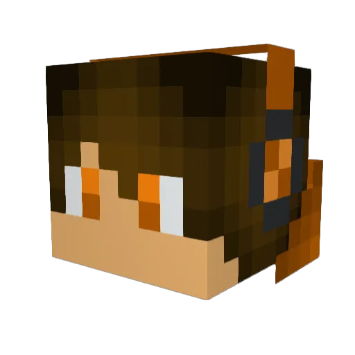 Stubi_Gaming Minecraft avatar head, 3D render
