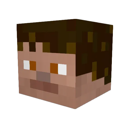 Minecraft-Avatar von Stubkan: Kopf als 3D-Render