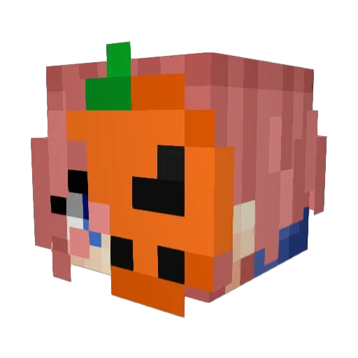 Stubos Minecraft avatar head, 3D render