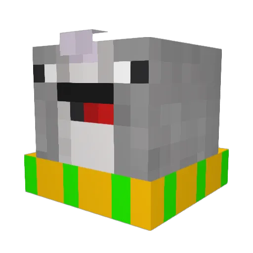 Stubzero Minecraft avatar head, 3D render