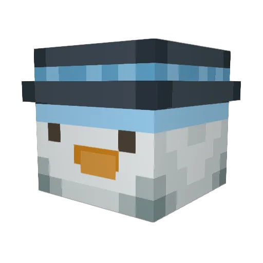 StuckInSnow Minecraft avatar head, 3D render