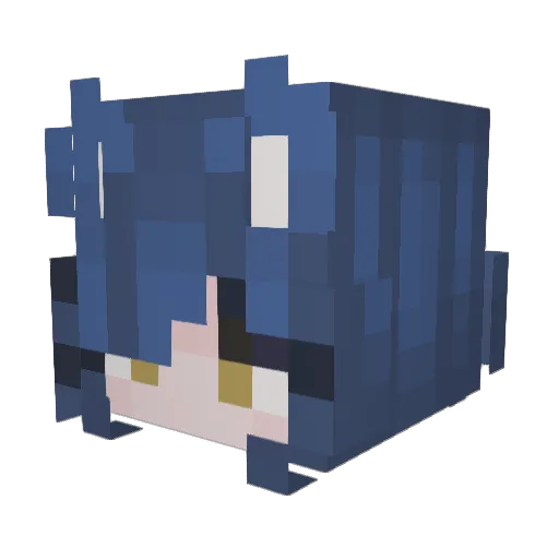 StuckInSpace Minecraft avatar head, 3D render