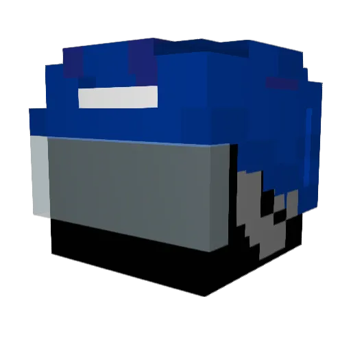 Stuckiiiiii Minecraft avatar head, 3D render