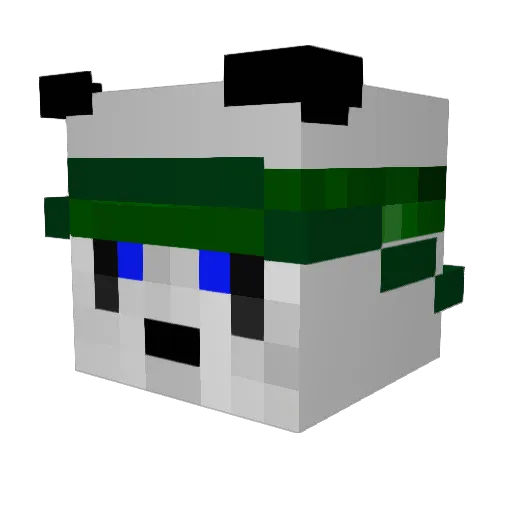 Stucks_ Minecraft avatar head, 3D render