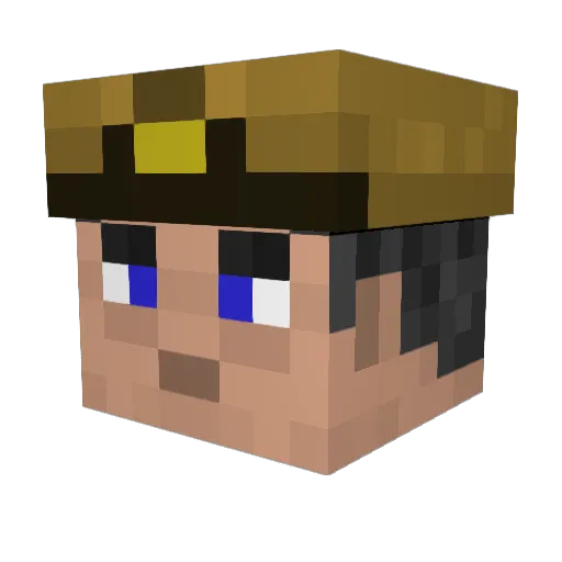 StudBoI Minecraft avatar head, 3D render