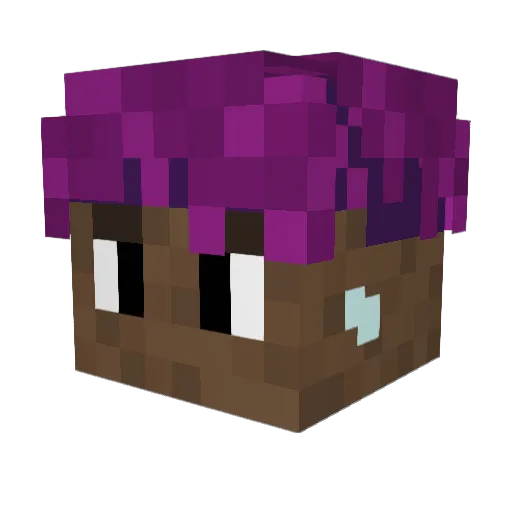 StudMook Minecraft avatar head, 3D render