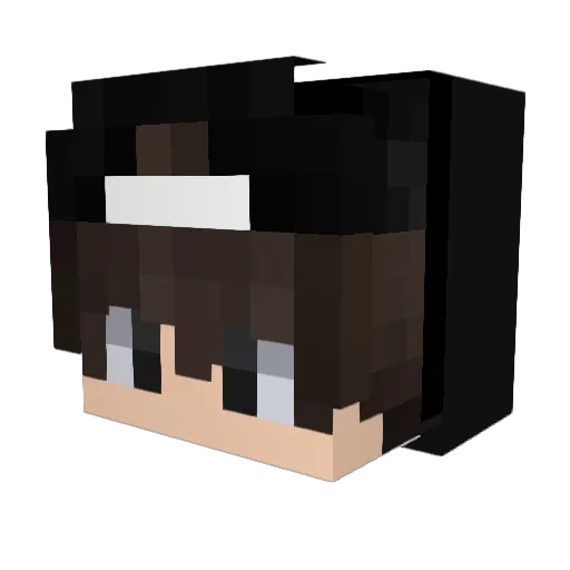 Stud_Hero Minecraft avatar head, 3D render