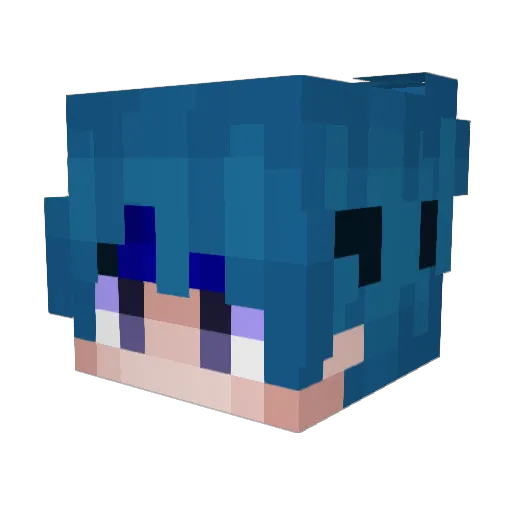Studboy101 Minecraft avatar head, 3D render