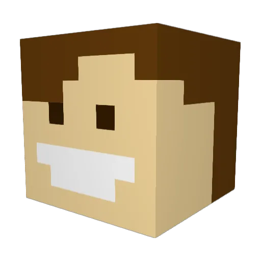 Studdmuffin_ Minecraft avatar head, 3D render