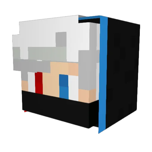 StudentCam Minecraft avatar head, 3D render