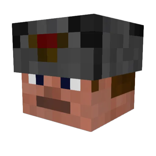 Studio153 Minecraft avatar head, 3D render