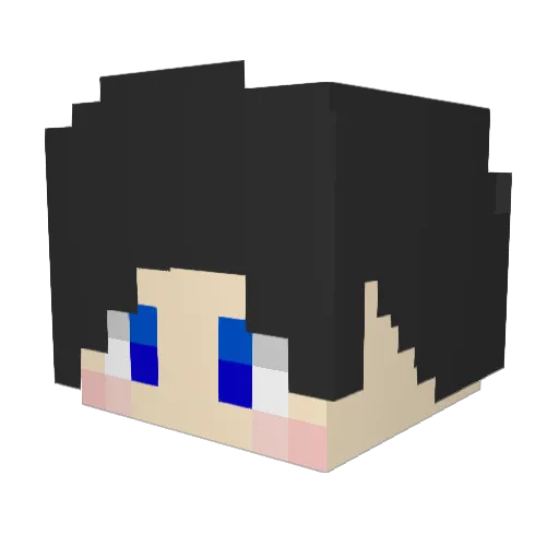 Studio_NIAZ Minecraft avatar head, 3D render