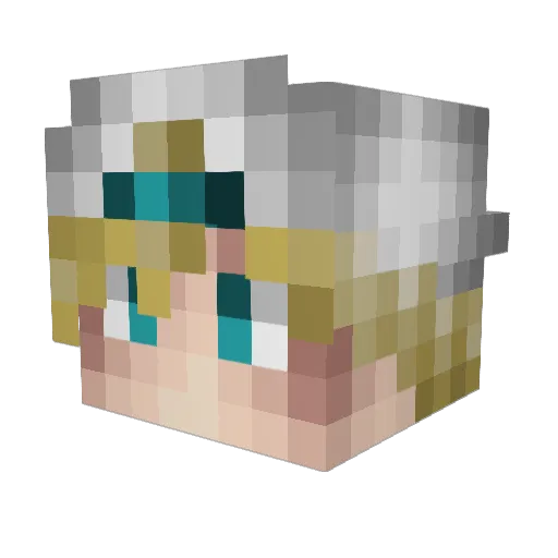 StudnevProfile Minecraft avatar head, 3D render