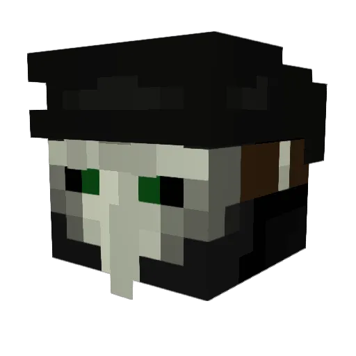 Studput Minecraft avatar head, 3D render