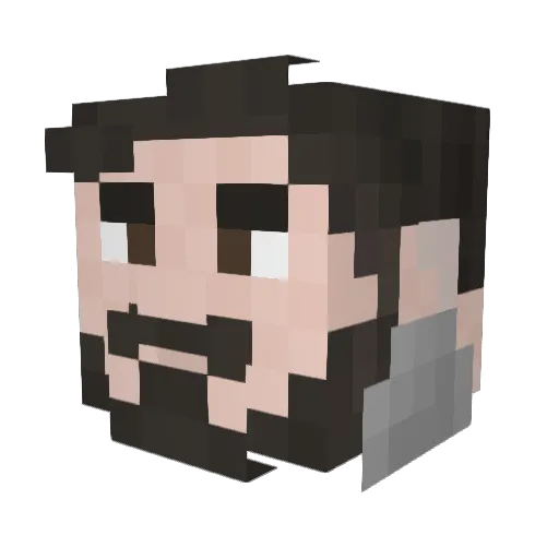 StueGrifn Minecraft avatar head, 3D render