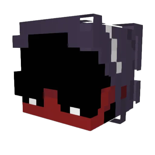 Stufe Minecraft avatar head, 3D render
