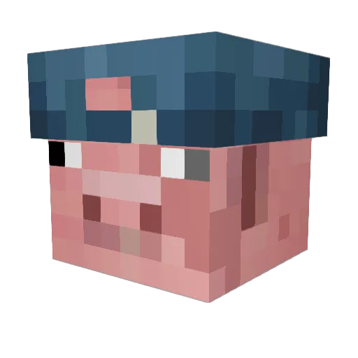 StuffIL Minecraft avatar head, 3D render