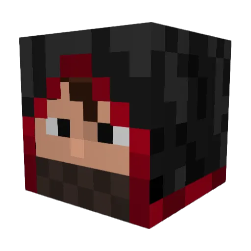 Stuffedcrest Minecraft avatar head, 3D render