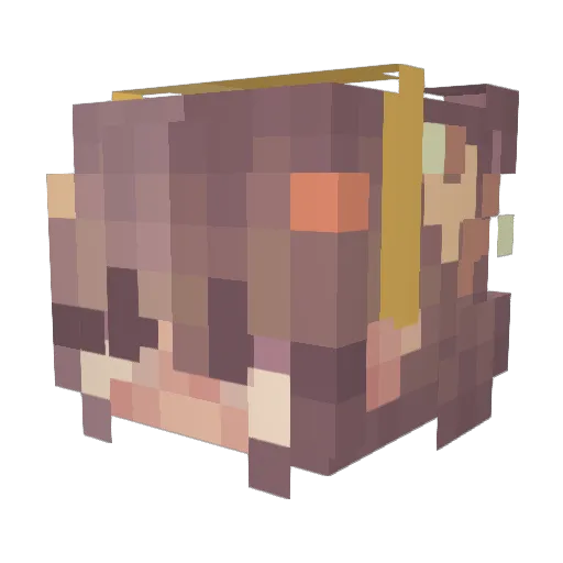 Stuffel_ Minecraft avatar head, 3D render