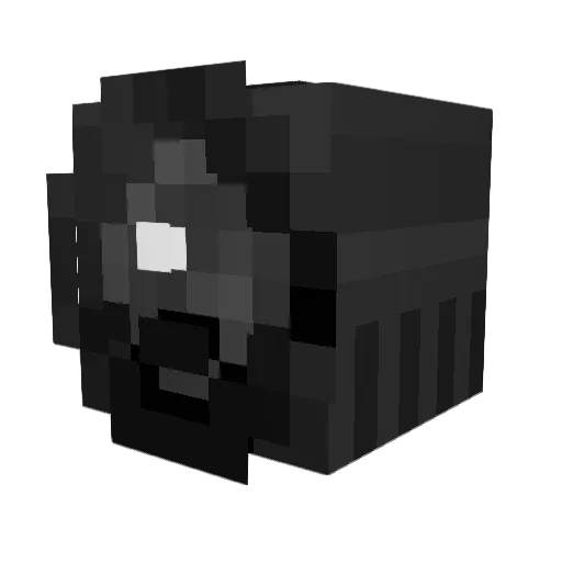 StuffenMOD Minecraft avatar head, 3D render