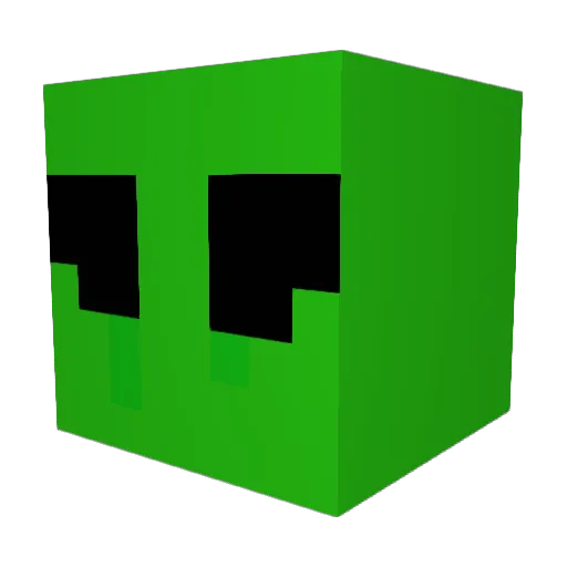 StuffyPack2 Minecraft avatar head, 3D render