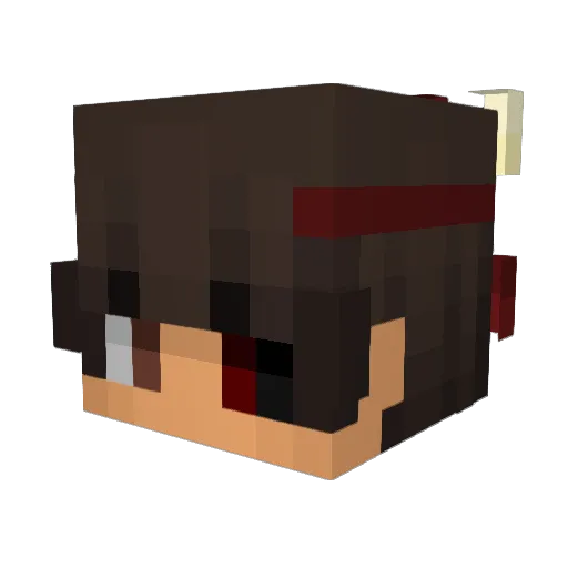 Stuhdz Minecraft avatar head, 3D render