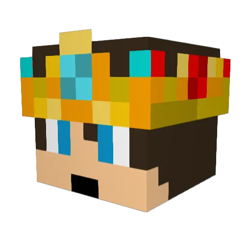Stui_007 Minecraft avatar head, 3D render