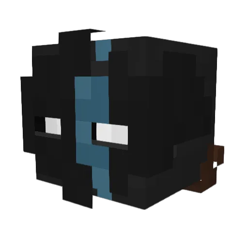 Stuice Minecraft avatar head, 3D render