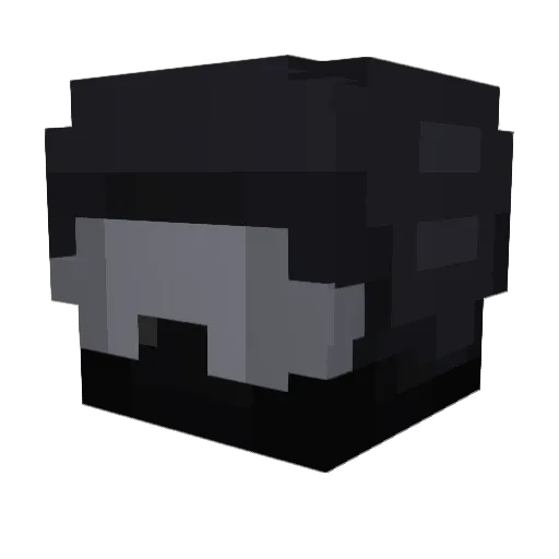 Stuifmeelig Minecraft avatar head, 3D render