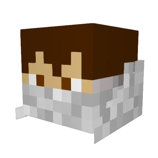 StukInTheMud Minecraft avatar head, 3D render