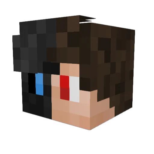 Stuka1102 Minecraft avatar head, 3D render