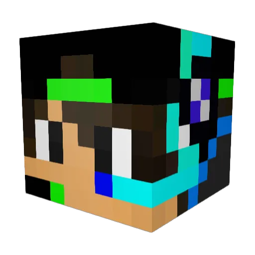 Stulu08 Minecraft avatar head, 3D render