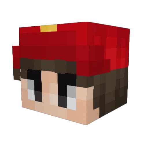 StumbleFish29 Minecraft avatar head, 3D render