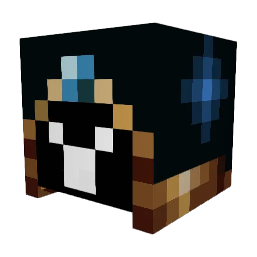 Stumpflow Minecraft avatar head, 3D render