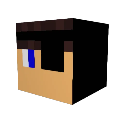 Stumpy4Life Minecraft avatar head, 3D render