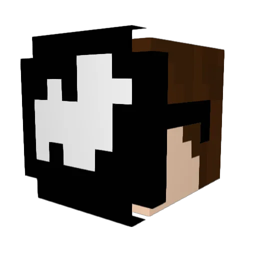 StunLockedd Minecraft avatar head, 3D render