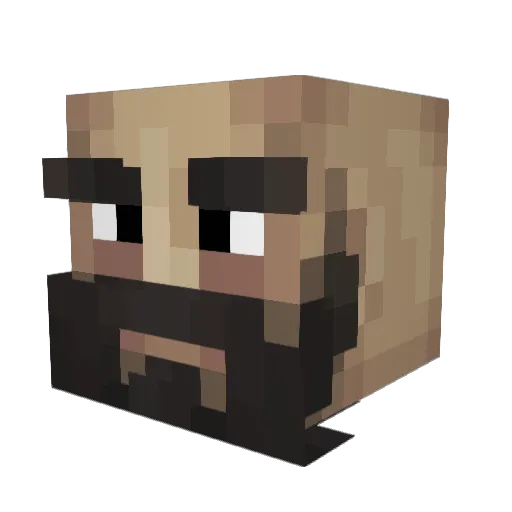 StunSlaming Minecraft avatar head, 3D render